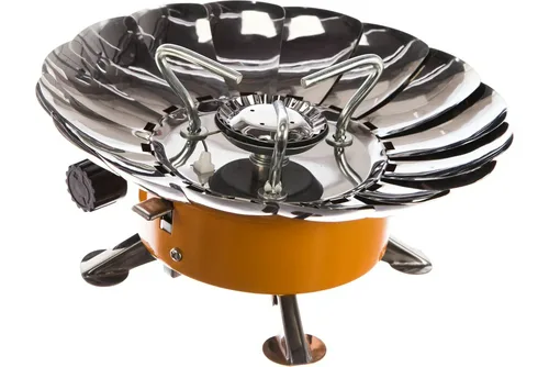 Плита газовая TOURIST TULPAN-S портативная, пьезоподжиг, цанг. и бытов. былоны, кейс