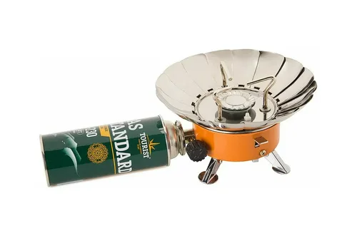 Плита газовая TOURIST TULPAN-S портативная, пьезоподжиг, цанг. и бытов. былоны, кейс