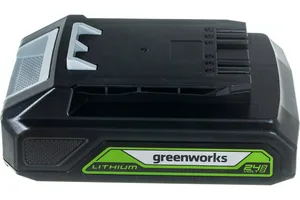 Аккумулятор Greenworks, G24HP2, 24В, 2.0 Ач, Li-ion, слайдер