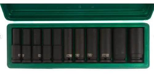 Набор головок Jonnesway торцевых ударных глубоких 1/2"DR, 10-24 мм, 11 пр