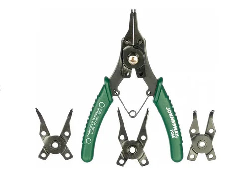 Набор щипцов Jonnesway для снятия стопорных колец,160 мм, 6-50 мм, 4пр.