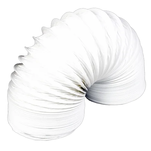 Воздуховод гибкий армир  белый ПВХ d-125, L=2м ЭРА  