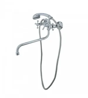 Смеситель для ванны ЭКОНОМ 201, двухвентильный, излив 30 см