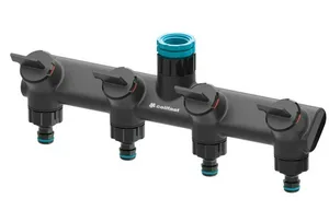Распределитель Cellfast  ERGO 4-х канальный с внутренней резьбой 1/2"-1"