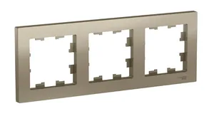 Рамка AtlasDesign 3-постовая, ШАМПАНЬ, SE 