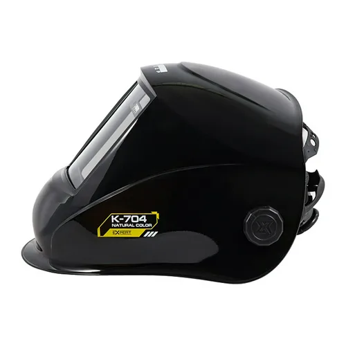 Маска сварщика КЕДР К-704 natural color EXPERT, черная