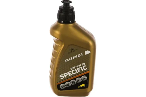 Масло моторное PATRIOT SPECIFIC HIGH-TECH 5W30 4Т, полусинтетическое, 1л.