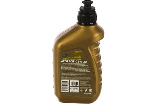 Масло моторное PATRIOT SPECIFIC HIGH-TECH 5W30 4Т, полусинтетическое, 1л.