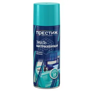 Эмаль аэрозольная Престиж акриловая светло-серая быстросохнущая 425мл