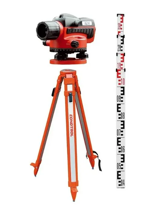 Комплект геодезического оборудования(Нивелир CONDTROL  32X + рейка 5М + штатив S6-2)