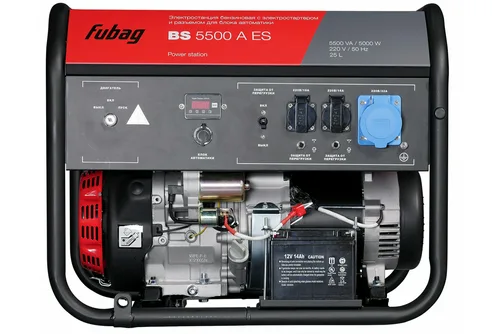 Генератор бензиновый FUBAG BS 5500 А ES, 5,5кВт, 220В