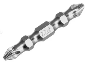 Бит двухстор., GROSS Ph2-Pz2х45мм, сталь S2, магнитный 1шт. (10 в уп)