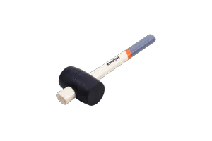 Киянка резиновая с деревянной рукояткой Кратон 0,45 кг