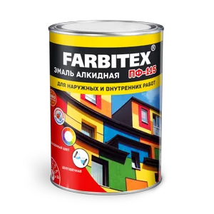 Эмаль ПФ-115 Farbitex, алкидная, синяя , 1,8кг
