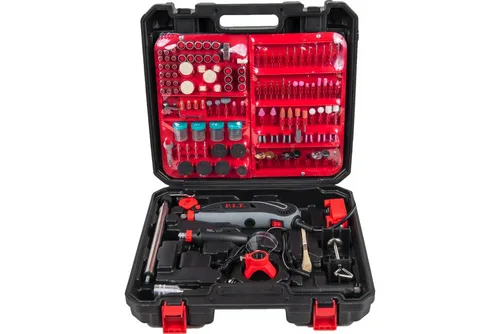 Машина гравировальная PIT МАСТЕР + бор машинка 12В,150Вт,цанга 3,2мм, 10-33тыс.об.мин/,50 предметов.