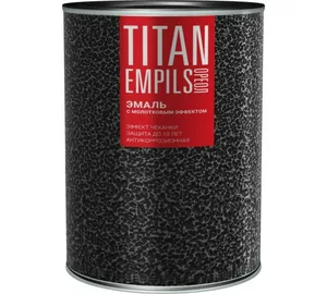 Грунт-эмаль Ореол Титан по ржавчине,молотковая,алкидно-стирольная,темно-зеленая 0,8кг