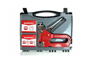 Степлер WORKPRO строительный 3 в 1, 4-14мм 