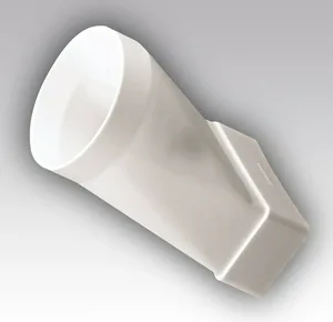 Соединитель эксцентрик плоского воздуховода с кругл пластик 60х120/D100 ЭРА