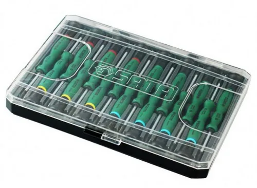 Набор отверток часовых Sata 15 предметов, S09317