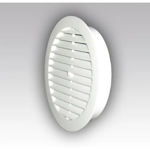 Решетка круглая D130 вытяжная АВС с фланцем D100 ЭРА