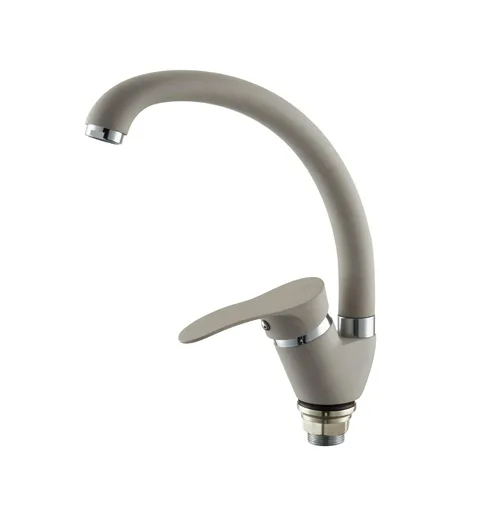 Смеситель для кухни I-TECH, GRUS 42, однорычажный, бежевый, гайка