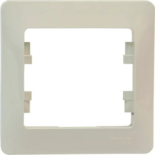 Рамка GLOSSA 1-постовая, БЕЛЫЙ