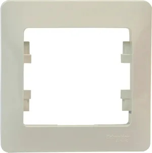 Рамка GLOSSA 1-постовая, БЕЛЫЙ