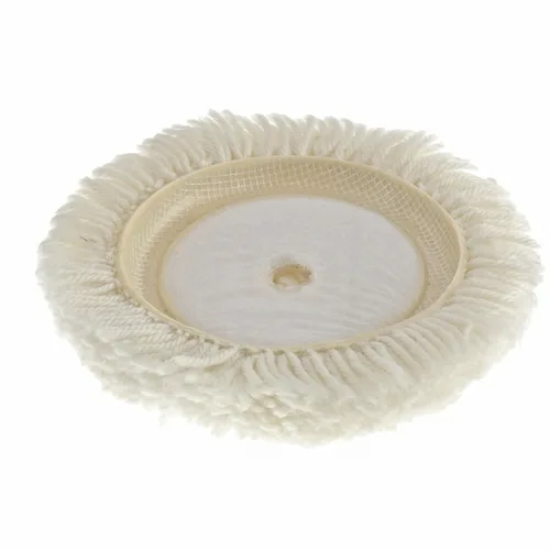 Насадка полировальная  MATRIX с липучкой, 125мм плетеная шерстяная нить