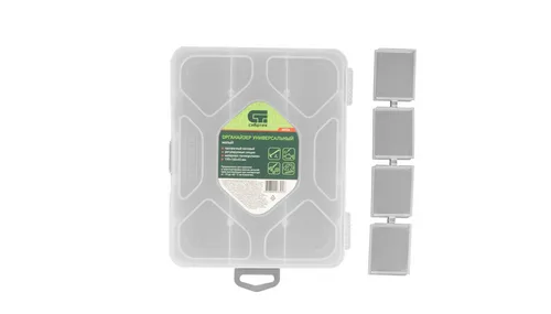 Органайзер СИБРТЕХ универсальный малый 190х160х45 мм, прозрачный матовый