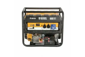 Генератор бензиновый DENZEL PS 80 EA, 8 кВт, 220В, 25 л, электростартер