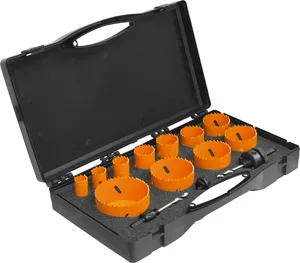 Набор коронок универсальных биметаллических Кратон (кобальт) 11 шт.