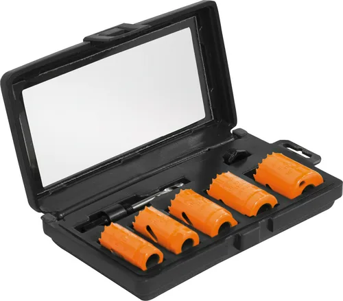 Набор коронок универсальных биметаллических Кратон (кобальт) 5 шт.