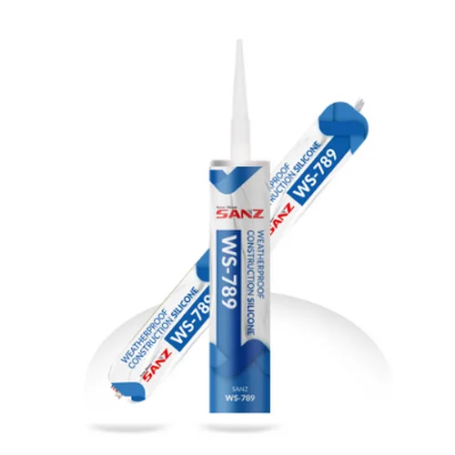 Герметик SANZ WS-789 атмосферостойкий, нейтральный, силиконовый для герметизации строительных швов, прозрачный 590 мл
