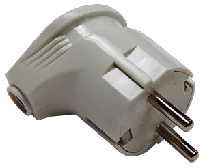 Вилка угловая с з/к 16А белая 4110 IN HOME