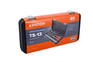 Набор инструментов Кратон TS-13 1/4" 40 пр.