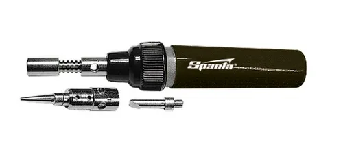 Горелка газовая SPARTA, тип "Карандаш"+ 2 насадки для пайки, 130мм