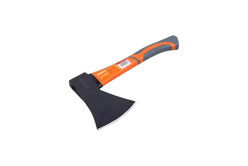 Топор c фиберглассовой обрезиненной рукояткой Кратон 0,8 кг