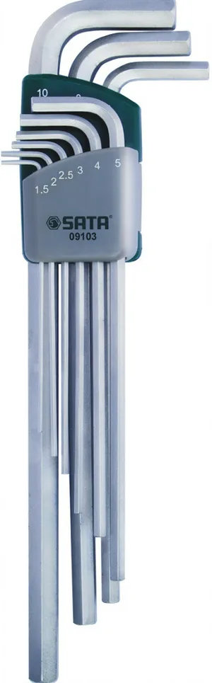 Набор ключей шестигранных длинных Sata 9 предметов, S09103A