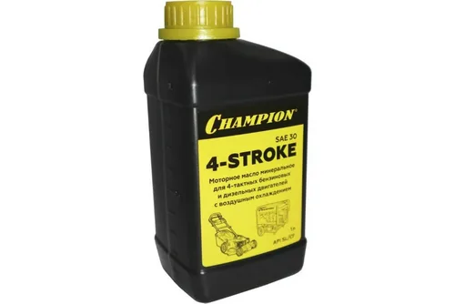 Масло моторное Champion 4Т, SAE 30 API SL/CF минеральное 1 л