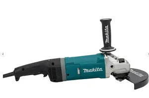 Машина шлифовальная угловая MAKITA GA9080FX1, 230мм, 2700Вт, 6600 об/мин, плавный пуск, антивибрационная рукоятка, anti-restart, коробка