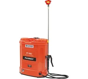 Опрыскиватель Patriot PT-16LI, ранцевый, аккумуляторный, 8 Ач, 16 л.