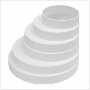 Соединитель универ круглых воздуховодов пластик D160/150/125/120/100/80 ЭРА