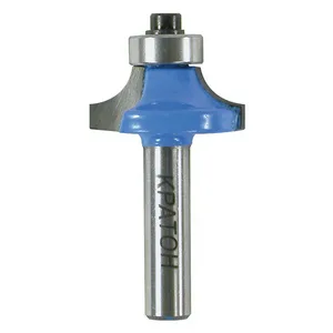 Фреза кромочная калевочная с подшипником Кратон Ø20,9х8,0 мм R4,0 мм, хв. 8 мм