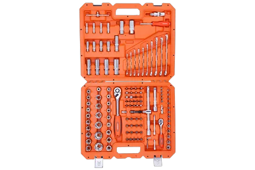 Набор инструментов Кратон TS-07 1/2"+1/4" 130 пр