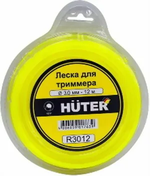 Леска триммерная HUTER 3,0х12м, круг