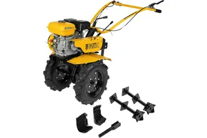 Мотоблок Denzel DPT-270S, 7 л.с., ремен.сцеп, фрез 3х4, ШОМ, передачи 2В/1Н