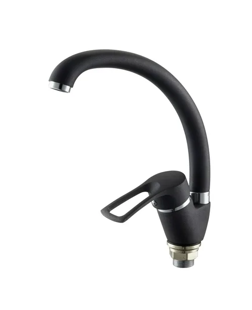 Смеситель для кухни I-TECH, GRUS 41, однорычажный, черный, гайка
