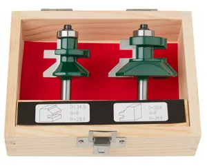 Набор фрез FIT, для вагонки, DxH=50,8/34,9х28,6 мм абор 2 шт., деревянный бокс, 