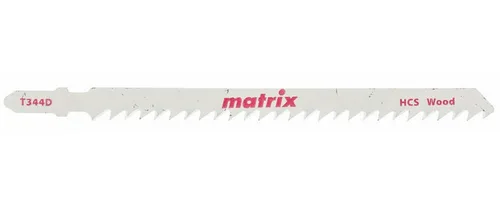 Набор пилок лобз MATRIX, T344D, 110 x 4 мм, HCS по дереву, 3шт