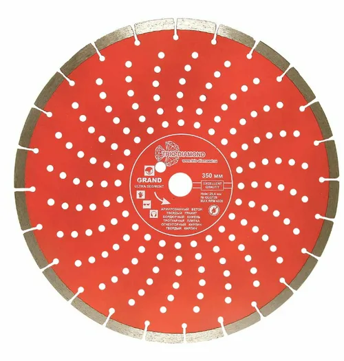 Диск алмазный отрезной 350*10*25,4 TRIO-DIAMOND 350 Grand Ultra Segmenta (Бетон)